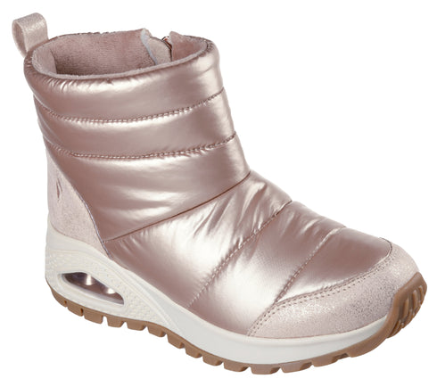 Ghete sport, dama, SKECHERS UNO RUGGED - PUFFER 168127-RSGD roz, piele ecologica